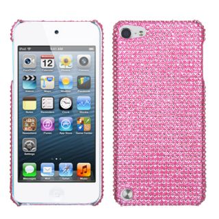 For Apple iPod Touch 5th Generation Back Case Cover Bling Rhinestones Pink