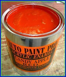 Auto Body Shop Paint Acrylic Enamel Candy Apple Red Code "T" Ford Single Stage