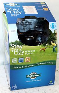 PetSafe Stay Play Wireless Electronic Dog Fence PIF00 12917 w Extra Collar