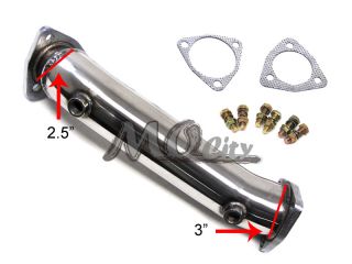 High Flow Cat Delete Turbo Downpipe Test Pipe for Audi 97 05 A4 1 8T B5 B6 98 99