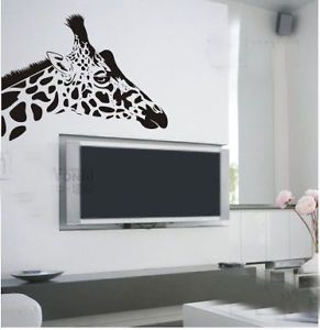 Wall Paper Art Sticker Giraffe QX3 75 x 57cm