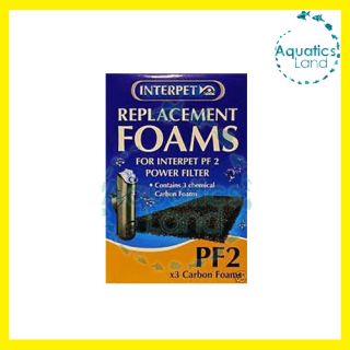 AL194 Interpet PF 2 PF2 3X Carbon Foam Foams Media for Aquarium Fish Tank Filter