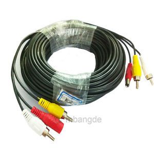 10MC CCTV Power Audio Video Cable for DVR Security Camera System 33ft