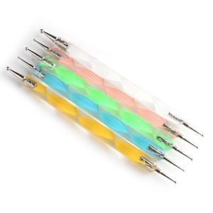 1set 600018 Wholesale Color 5styles Dotting Pen Tool Nail Art Manicure Kit 13cm
