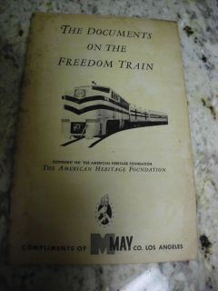 Vintage Spirit 1776 Railroad Freedom Train Collectable Documents Pamphlet Book