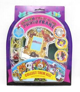 Bright Puppy Dog Photo Frame Sequin Creation Art Craft Complete Kit ET1777A