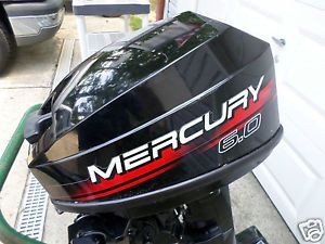 Mercury 6 0 HP 2 Stroke Outboard Boat Engine Motor Long Shaft Low Hours No Salt