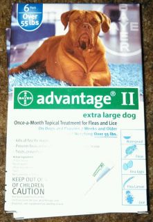 Bayer Advantage II Extra Large for Dogs Over 55 lbs Lb 724089617828