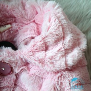 Junoesque Baby Toddlers Girls Faux Fur Fleece Lined Coat Kids Winter Warm Jacket