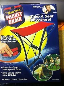 New as Seen on TV The Amazing Pocket Chair Really Cool