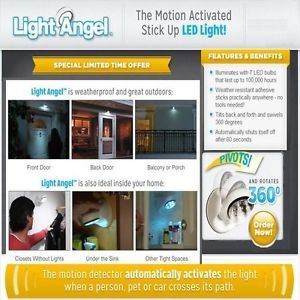 Light Angel as Seen on TV Motion Activated Sensor Spotlight Floodlight Porch LED