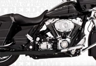 95 08 Harley Davidson FLH Flt Freedom Performance Black True Dual Headers
