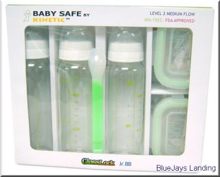 Baby Gift Set Glasslock Bottles Food Storage BPA Free