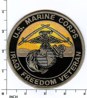 USMC Operation Iraqi Freedom Veteran Patch Marines OIF VETS Iraq Fallujah