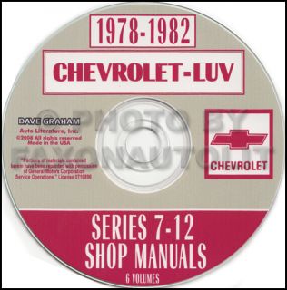 1981 Chevy Luv 2 2 Liter Isuzu Diesel Engine Repair Shop Manual CD Chevrolet