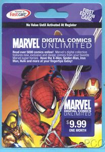 Marvel Spider Man Iron Man Wolverine 2009 Gift Card Collectible Card Only 2