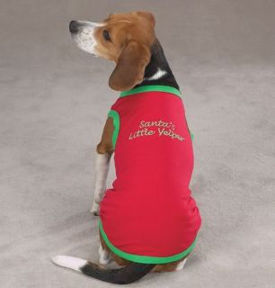 Dog Christmas Santa's Little Yelper Tee T Shirt Tank