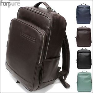 Black Brown Faux Leather Laptop Backpack Men's Business Bag 4 Color 15" 144a
