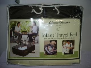 Eddie Bauer Baby Infant Travel Bag Bed w Toys Diaper Changing Station