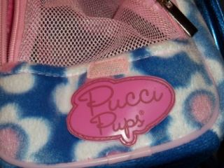 Dog Carrier " Pucci Pups" Pink Blue Small Dog Carrier by Battat