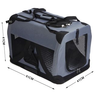 Portable Pet Dog House Soft Crate Carrier Cage Kennel Foldable Folding 4 Sizes