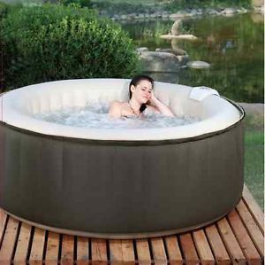 New 4 Person Portable Inflatable Spa Hot Tub Jacuzzi Backyard Patio Jets Bubbles