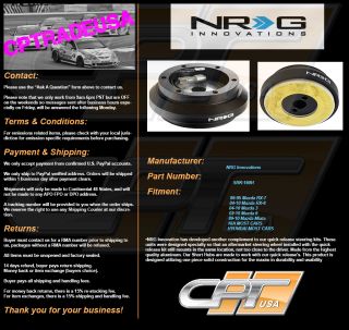 NRG Steering Wheel Short Hub Adapter Mazda Miata RX 7 RX 8 Protege Tiburon Genes