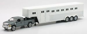 Ford F 250 Fifth Wheel Truck Horse Trailer 1 43 Scale Diecast