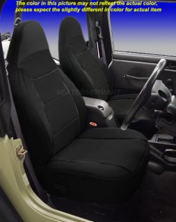 Jeep Wrangler Neoprene Front Seat Covers Black Color 1997 2002 TJ TJ127FRONT