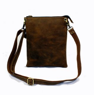 iPad Lukr Shoulder Bag Distressed Leather Travel Bag Case for iPad 1 2 3 4