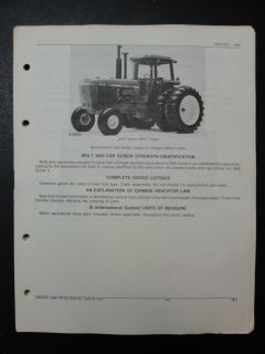 John Deere 4840 Tractor Parts Manual Book Catalog PC1614