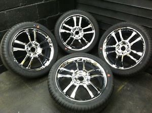 18" Chrome Ford Fusion Lincoln MKZ Wheels Rims Goodyear RS A Tires New