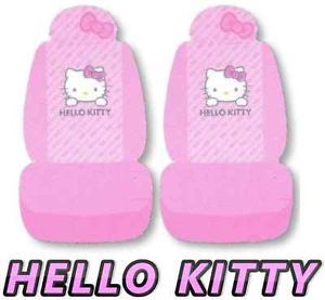 Hello Kitty Pink Bow Pair of Universal Car Seat Covers Sanrio 2pc