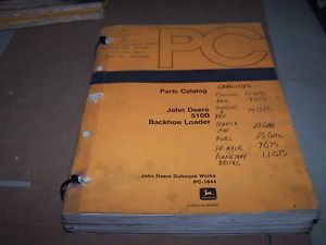 John Deere 510B Backhoe Loader Parts Manual