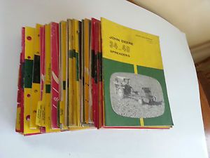 John Deere Operator`s Manual Parts Books Huge Lot Loaders Backhoe