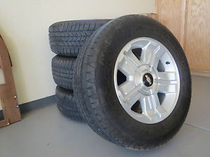 2013 Chevy Z71 Silverado Tahoe Suburban Avalanche 18" Wheels Rims Goodyear Tires