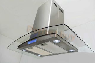 Touch Control 30" Stainless Steel Glass Island Range Hood PI30 668S2 Europe
