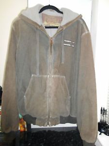 Ralph Lauren Polo Jeans Co Corduroy Bomber Jacket with Hood in Light Brown XL