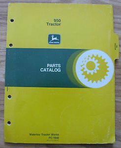 John Deere 950 Tractor Parts Catalog Manual PC1640 JD Book