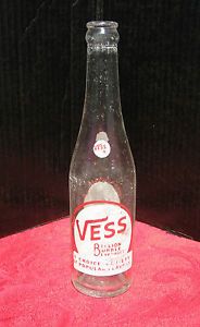 Vintage Glass Soda Bottle