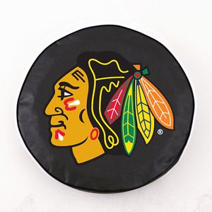Chicago Blackhawks NHL Black Vinyl Spare Tire Cover