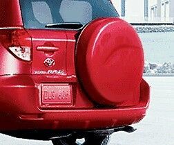 2006 2012 Red Toyota RAV4 Hard Plastic Slip on Spare Tire Cover