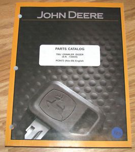 John Deere 700J Crawler Tractor Dozer Parts Catalog Manual PC9473 JD 2009