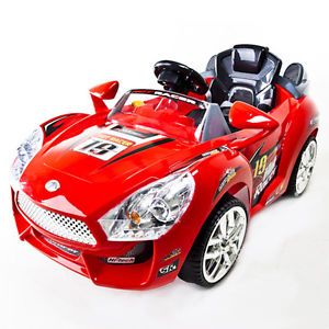 Red Hot Racer Kids Battery Power Ride on Car  RC Remote Sport Wheels
