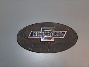 Vintage 1928 Chevrolet Original ID Tag Badge Plate Emblem Grill Radiator