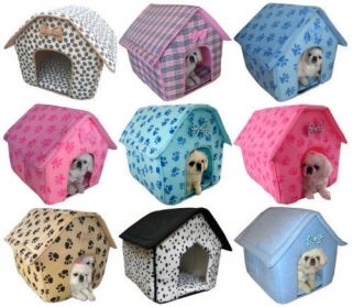 New Collapsible Indoor Pet Dog Cat House Bed Shelter