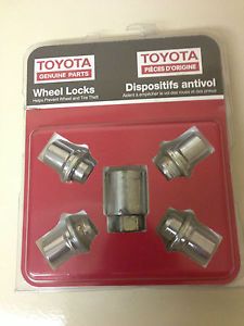 Toyota Genuine Parts Wheel Locks 00276 00900 Prius RAV4 Corolla Matrix Used