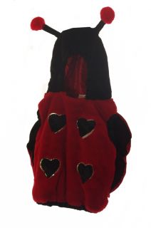 Girls Baby Toddler Infant Lady Bug Halloween Ladybug Costume Antennas Size 2 New