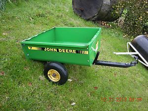 John Deere 7 Dump Trailer 780 lb Capacity Yard Cart Utility Cart Lawn Care