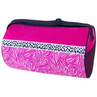 Sassi Design Girls Black Pink Candy Swirl Roll Blank Duffle Dance Bag